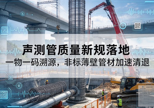 云浮声测管质量新规落地，一物一码溯源，非标薄壁管材加速清退