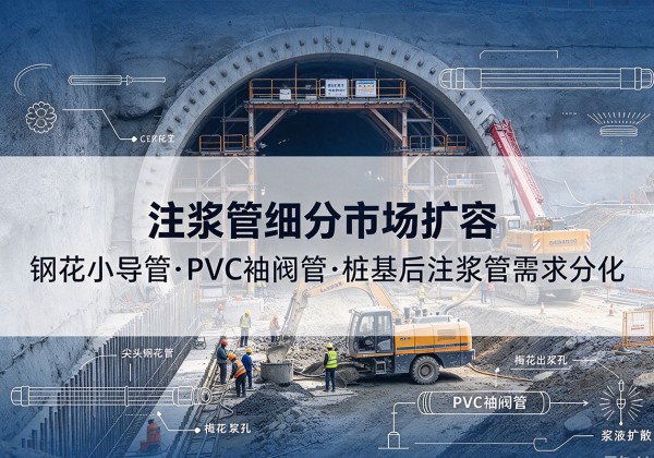 云浮注浆管细分市场扩容，隧道钢花小导管、PVC 袖阀管、桩基后注浆管需求分化